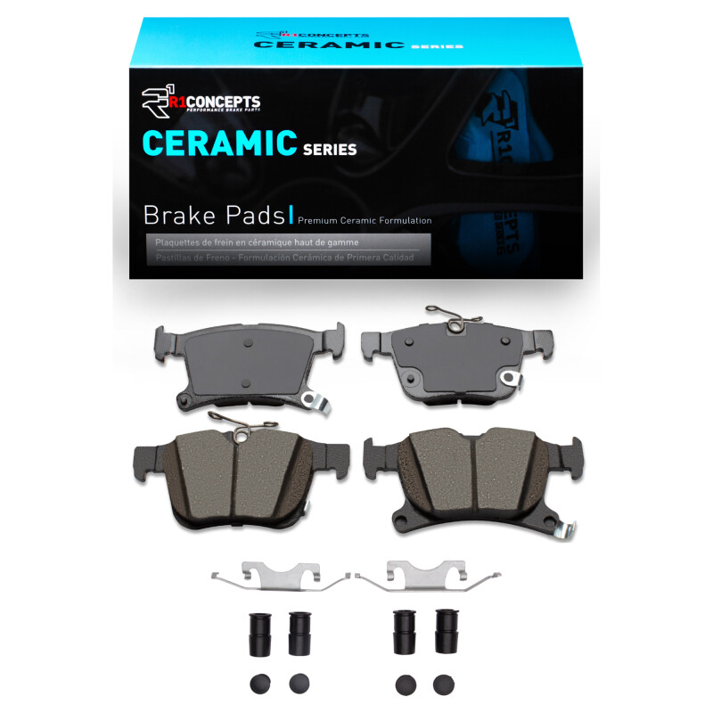 Chrysler Grand Caravan Brake Pads - Rear - R1 Concepts - R1 Ceramic Pads - `17-`24